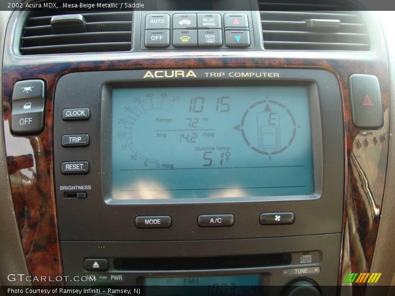 Mesa Beige Metallic / Saddle 2002 Acura MDX