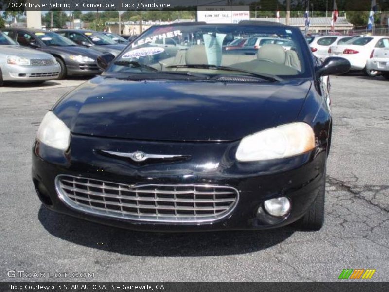 Black / Sandstone 2002 Chrysler Sebring LXi Convertible