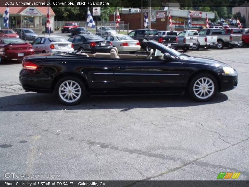 Black / Sandstone 2002 Chrysler Sebring LXi Convertible