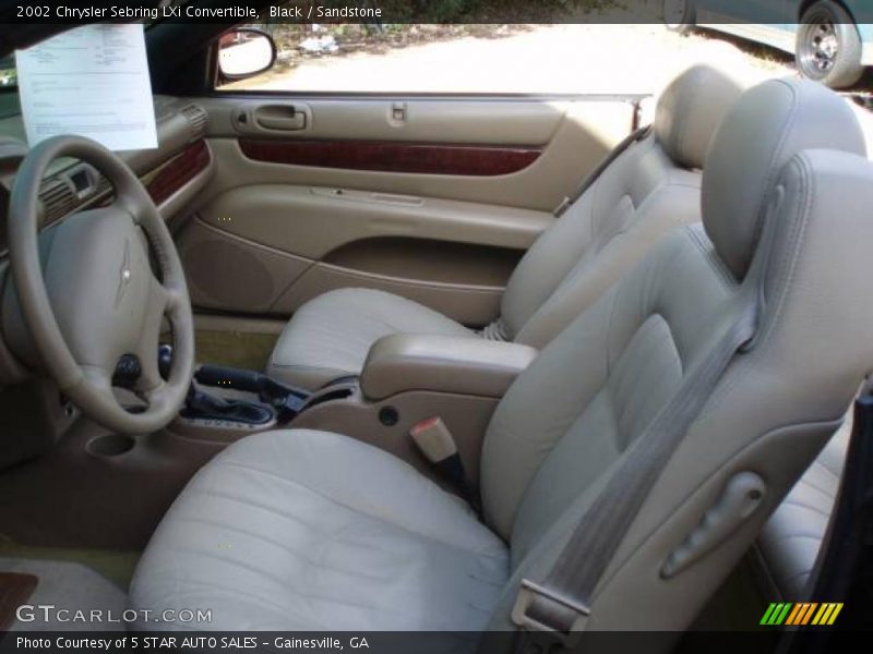 Black / Sandstone 2002 Chrysler Sebring LXi Convertible