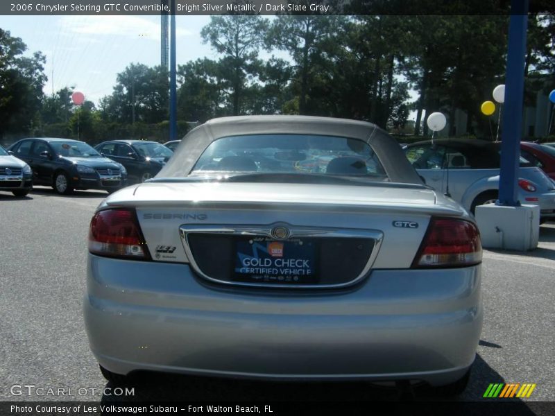 Bright Silver Metallic / Dark Slate Gray 2006 Chrysler Sebring GTC Convertible