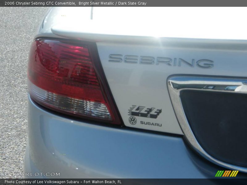 Bright Silver Metallic / Dark Slate Gray 2006 Chrysler Sebring GTC Convertible