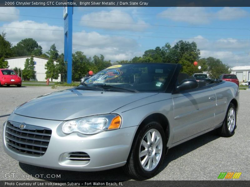 Bright Silver Metallic / Dark Slate Gray 2006 Chrysler Sebring GTC Convertible