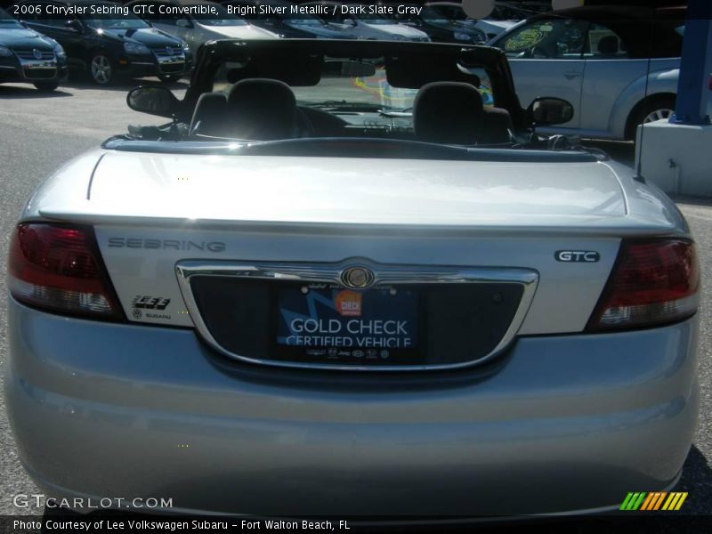 Bright Silver Metallic / Dark Slate Gray 2006 Chrysler Sebring GTC Convertible