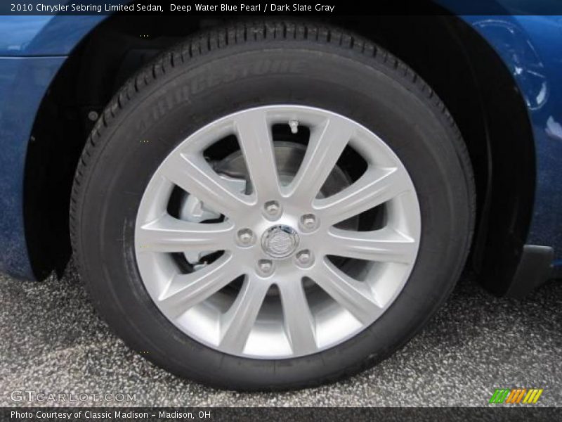 Deep Water Blue Pearl / Dark Slate Gray 2010 Chrysler Sebring Limited Sedan