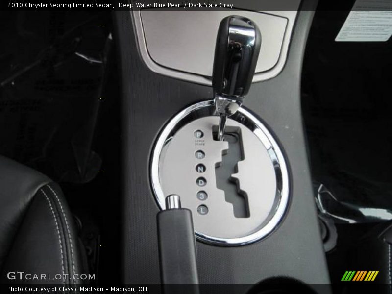 Deep Water Blue Pearl / Dark Slate Gray 2010 Chrysler Sebring Limited Sedan