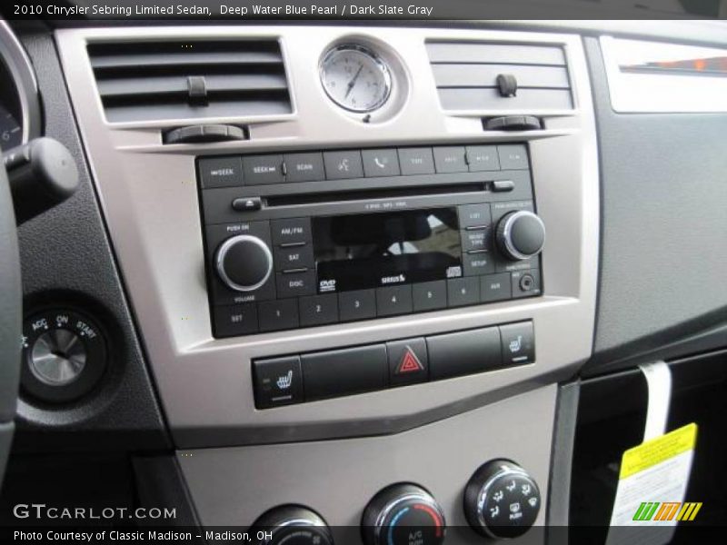 Deep Water Blue Pearl / Dark Slate Gray 2010 Chrysler Sebring Limited Sedan