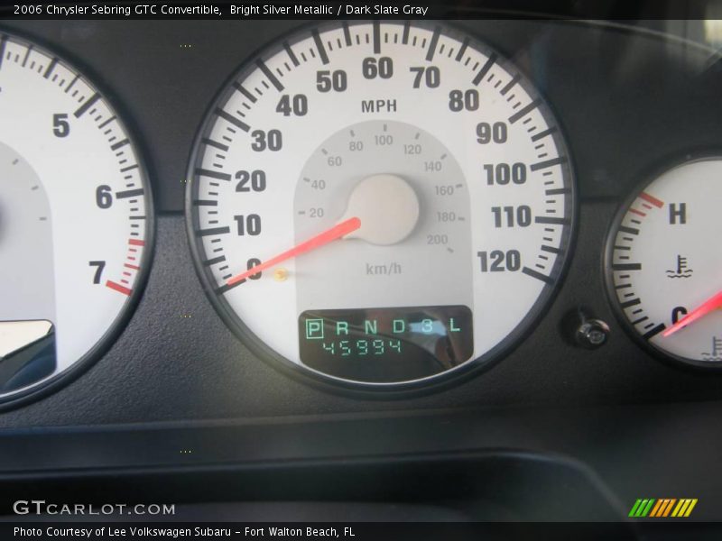Bright Silver Metallic / Dark Slate Gray 2006 Chrysler Sebring GTC Convertible