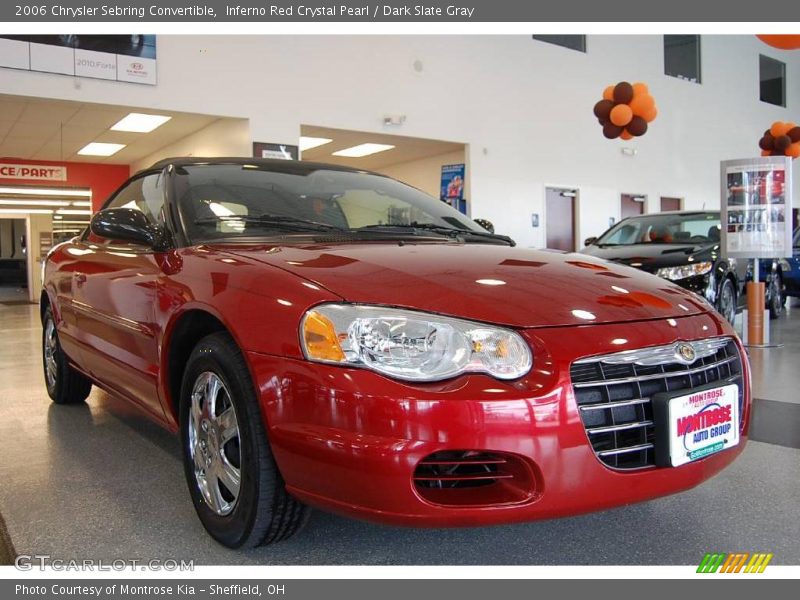 Inferno Red Crystal Pearl / Dark Slate Gray 2006 Chrysler Sebring Convertible