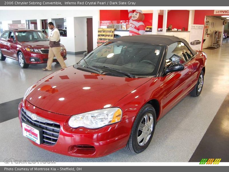 Inferno Red Crystal Pearl / Dark Slate Gray 2006 Chrysler Sebring Convertible