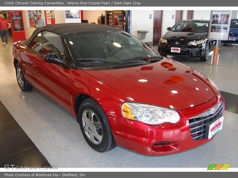 Inferno Red Crystal Pearl / Dark Slate Gray 2006 Chrysler Sebring Convertible
