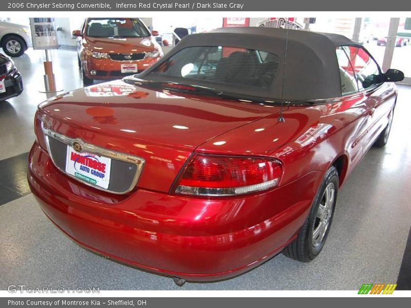 Inferno Red Crystal Pearl / Dark Slate Gray 2006 Chrysler Sebring Convertible