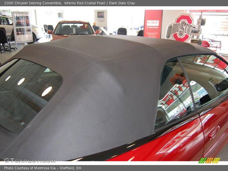Inferno Red Crystal Pearl / Dark Slate Gray 2006 Chrysler Sebring Convertible