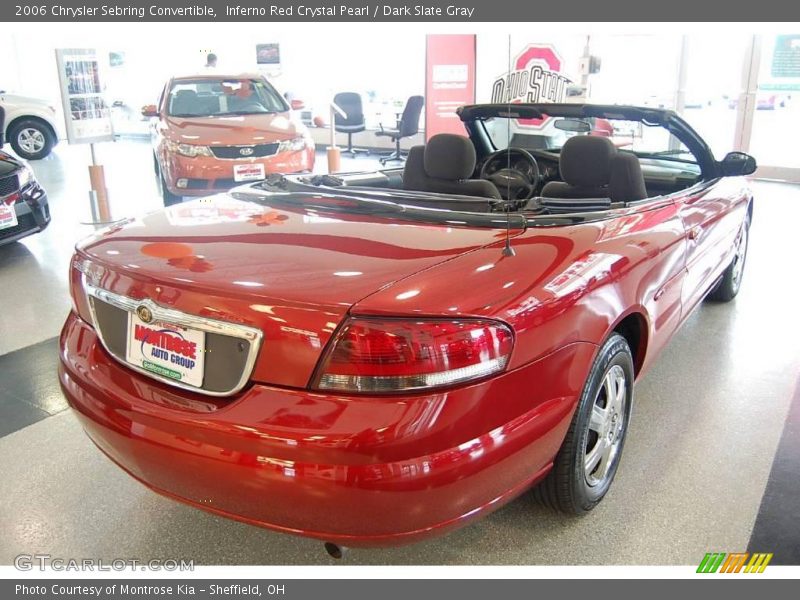 Inferno Red Crystal Pearl / Dark Slate Gray 2006 Chrysler Sebring Convertible