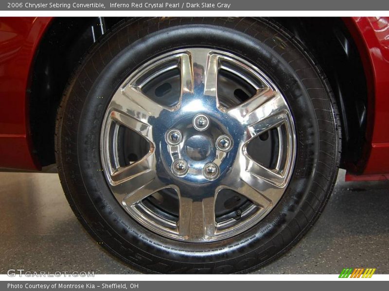 Inferno Red Crystal Pearl / Dark Slate Gray 2006 Chrysler Sebring Convertible