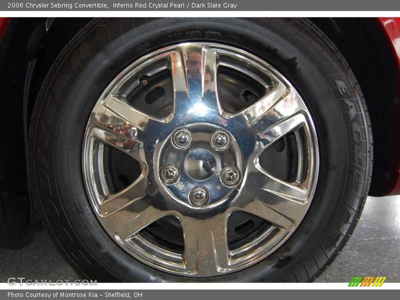 Inferno Red Crystal Pearl / Dark Slate Gray 2006 Chrysler Sebring Convertible