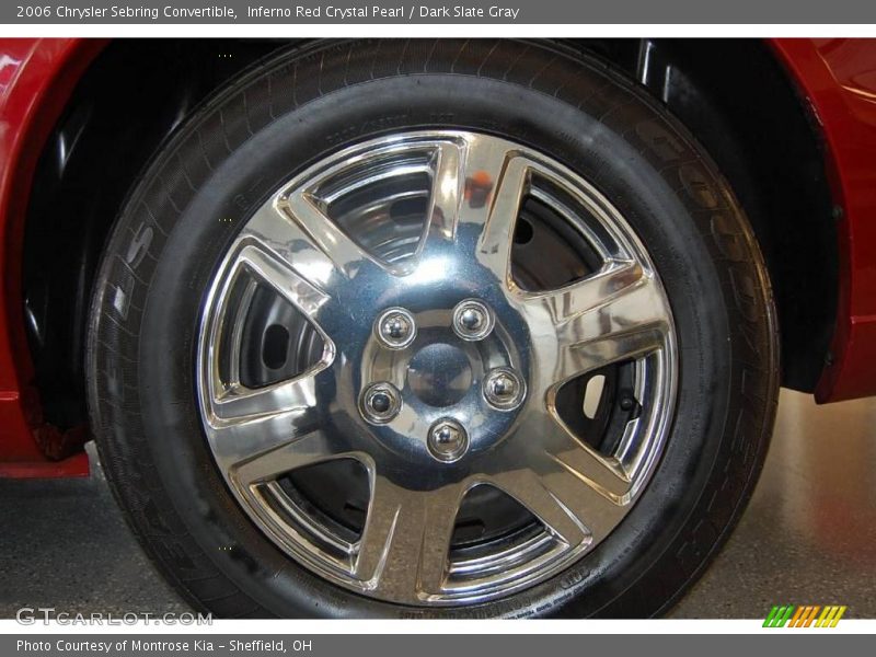Inferno Red Crystal Pearl / Dark Slate Gray 2006 Chrysler Sebring Convertible