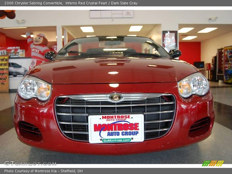Inferno Red Crystal Pearl / Dark Slate Gray 2006 Chrysler Sebring Convertible