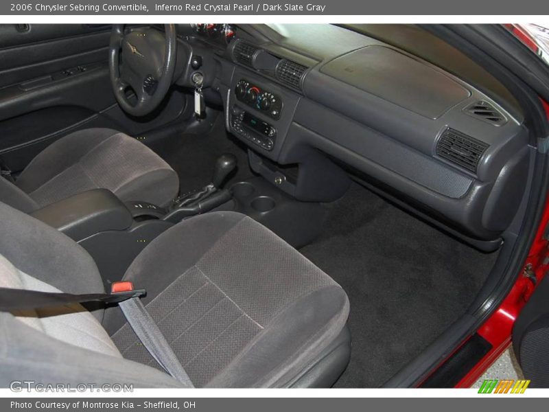 Inferno Red Crystal Pearl / Dark Slate Gray 2006 Chrysler Sebring Convertible