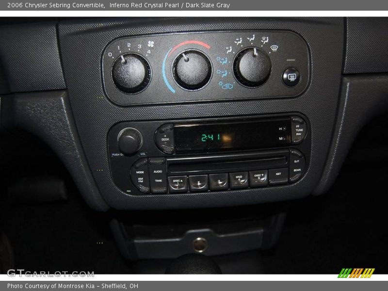 Inferno Red Crystal Pearl / Dark Slate Gray 2006 Chrysler Sebring Convertible