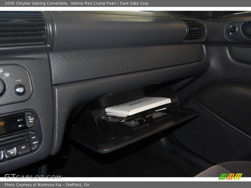 Inferno Red Crystal Pearl / Dark Slate Gray 2006 Chrysler Sebring Convertible