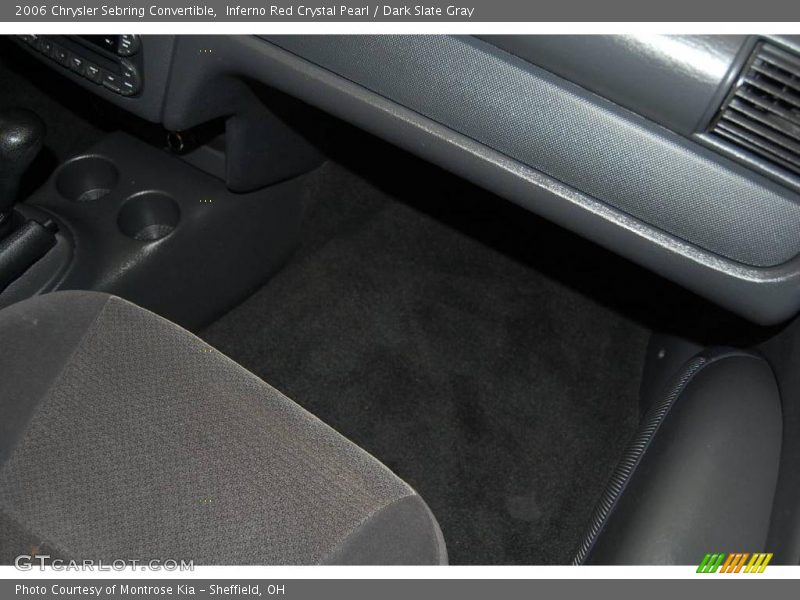 Inferno Red Crystal Pearl / Dark Slate Gray 2006 Chrysler Sebring Convertible