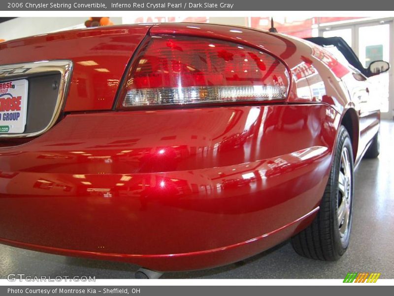 Inferno Red Crystal Pearl / Dark Slate Gray 2006 Chrysler Sebring Convertible
