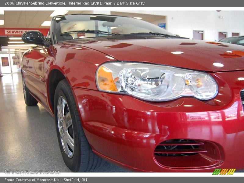Inferno Red Crystal Pearl / Dark Slate Gray 2006 Chrysler Sebring Convertible