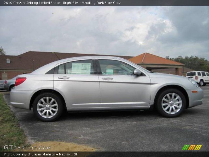 Bright Silver Metallic / Dark Slate Gray 2010 Chrysler Sebring Limited Sedan