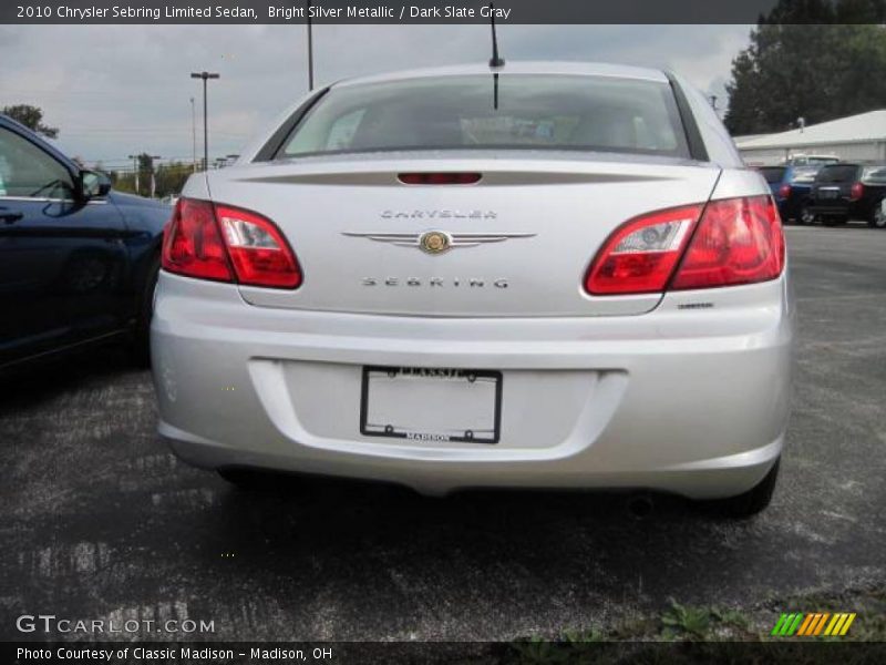 Bright Silver Metallic / Dark Slate Gray 2010 Chrysler Sebring Limited Sedan