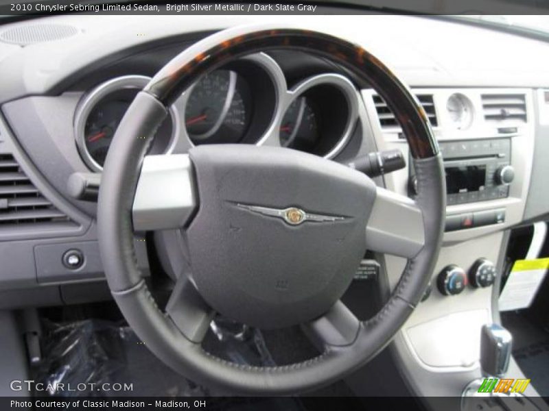 Bright Silver Metallic / Dark Slate Gray 2010 Chrysler Sebring Limited Sedan