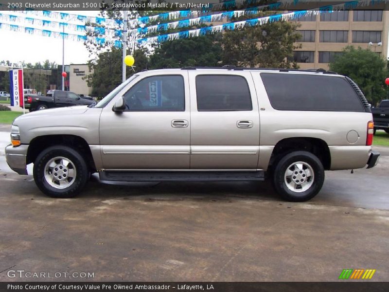 Sandalwood Metallic / Tan/Neutral 2003 Chevrolet Suburban 1500 LT