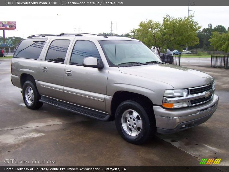 Sandalwood Metallic / Tan/Neutral 2003 Chevrolet Suburban 1500 LT