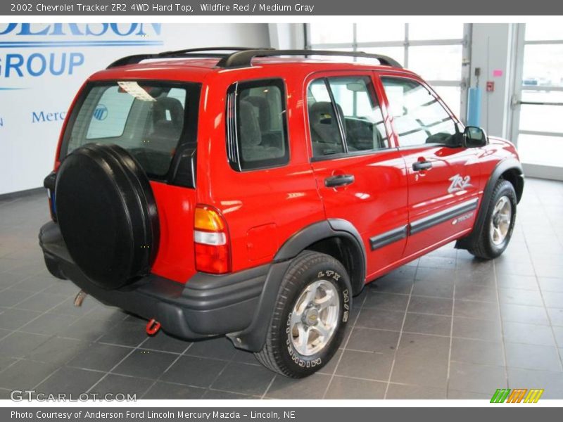 Wildfire Red / Medium Gray 2002 Chevrolet Tracker ZR2 4WD Hard Top