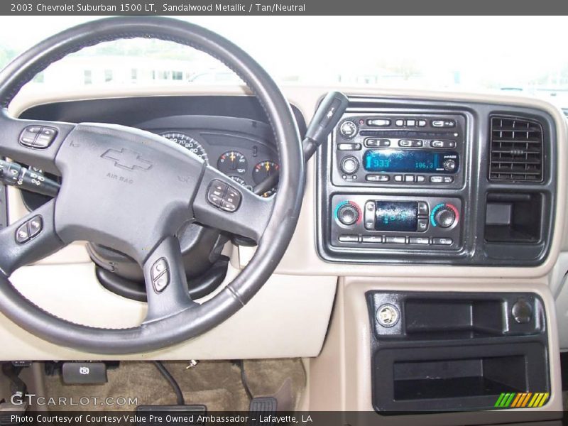 Sandalwood Metallic / Tan/Neutral 2003 Chevrolet Suburban 1500 LT