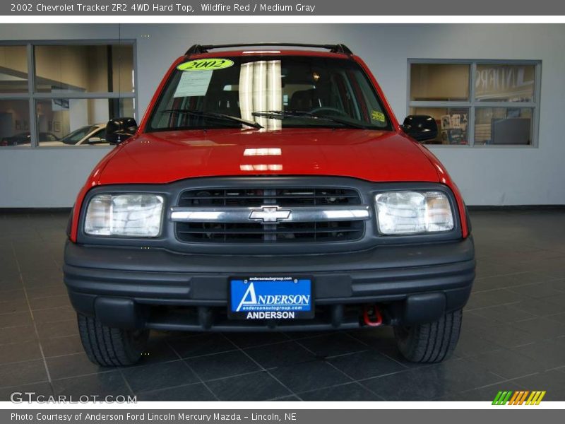 Wildfire Red / Medium Gray 2002 Chevrolet Tracker ZR2 4WD Hard Top
