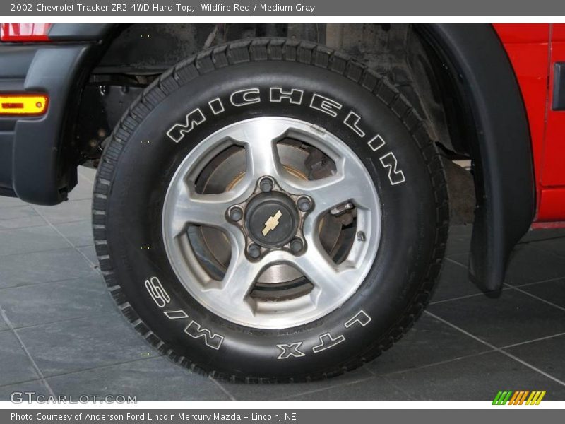 Wildfire Red / Medium Gray 2002 Chevrolet Tracker ZR2 4WD Hard Top