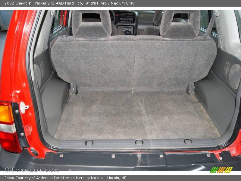 Wildfire Red / Medium Gray 2002 Chevrolet Tracker ZR2 4WD Hard Top