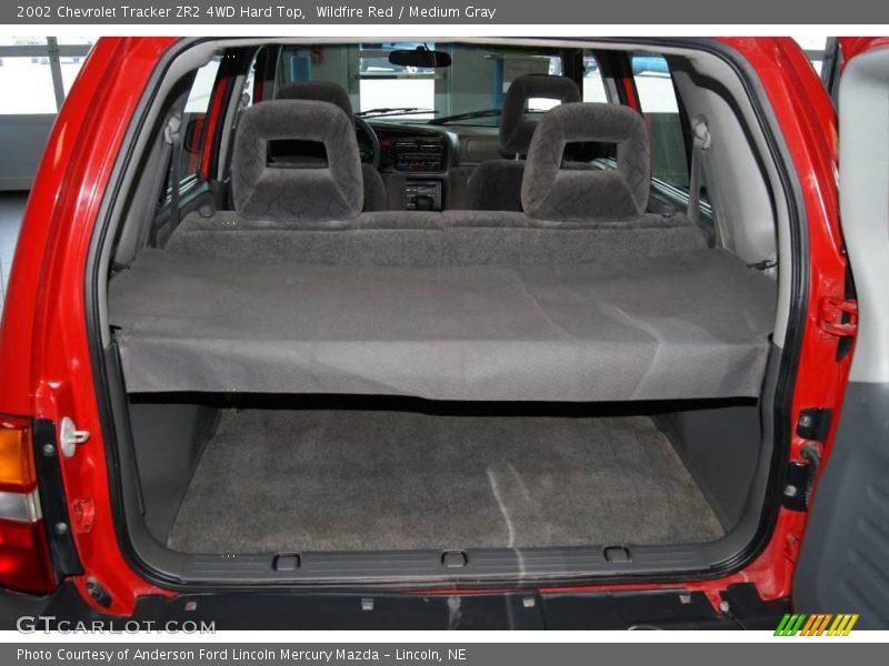 Wildfire Red / Medium Gray 2002 Chevrolet Tracker ZR2 4WD Hard Top