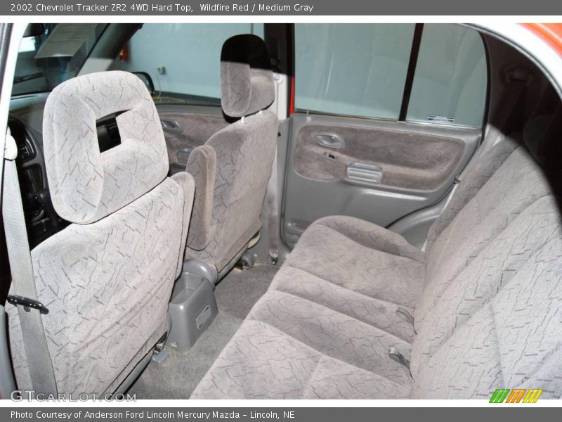 Wildfire Red / Medium Gray 2002 Chevrolet Tracker ZR2 4WD Hard Top