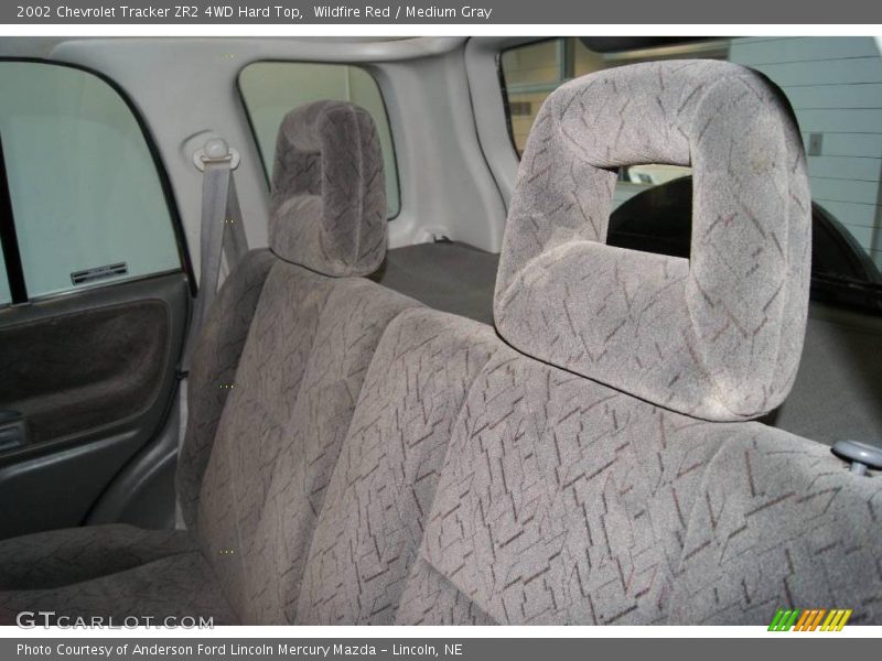 Wildfire Red / Medium Gray 2002 Chevrolet Tracker ZR2 4WD Hard Top