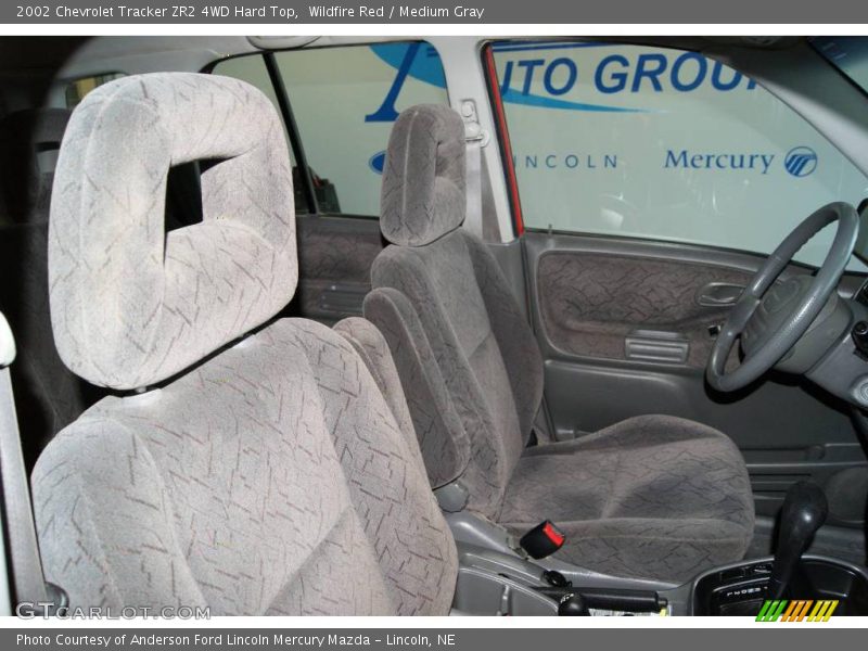 Wildfire Red / Medium Gray 2002 Chevrolet Tracker ZR2 4WD Hard Top