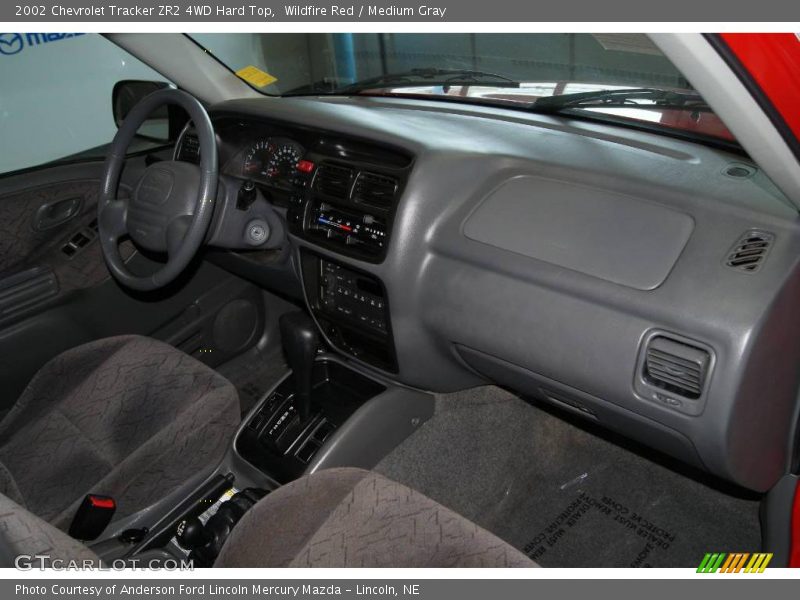 Wildfire Red / Medium Gray 2002 Chevrolet Tracker ZR2 4WD Hard Top