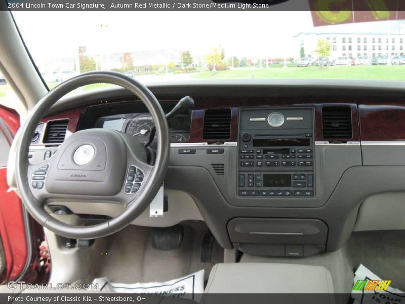 Autumn Red Metallic / Dark Stone/Medium Light Stone 2004 Lincoln Town Car Signature