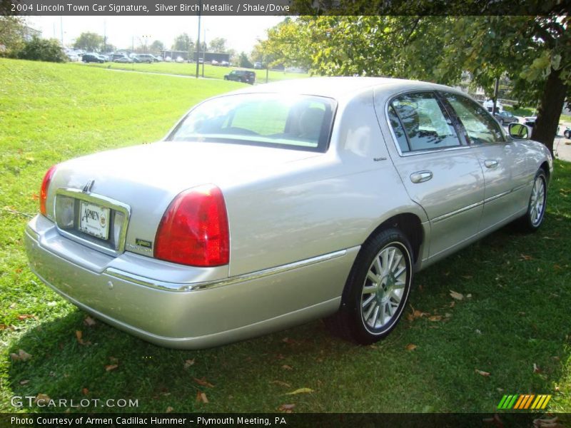 Silver Birch Metallic / Shale/Dove 2004 Lincoln Town Car Signature