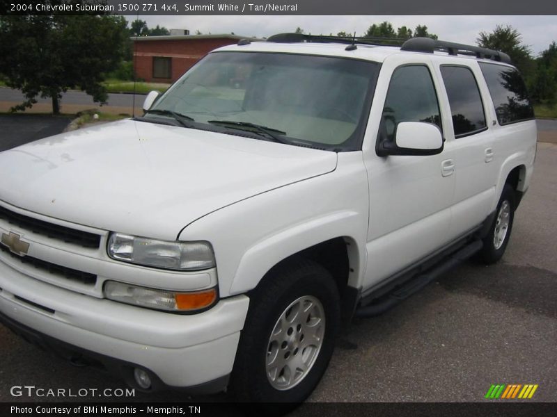 Summit White / Tan/Neutral 2004 Chevrolet Suburban 1500 Z71 4x4