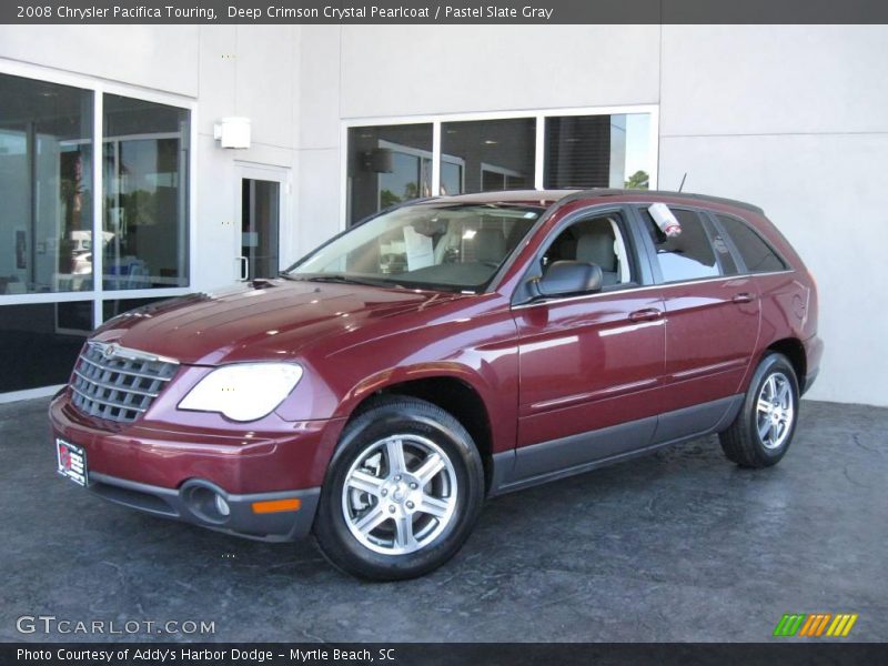 Deep Crimson Crystal Pearlcoat / Pastel Slate Gray 2008 Chrysler Pacifica Touring