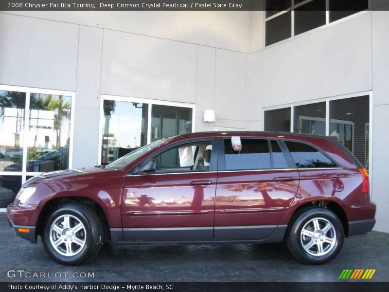 Deep Crimson Crystal Pearlcoat / Pastel Slate Gray 2008 Chrysler Pacifica Touring