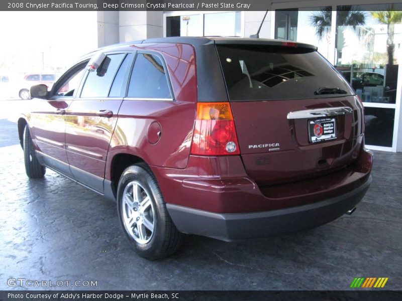 Deep Crimson Crystal Pearlcoat / Pastel Slate Gray 2008 Chrysler Pacifica Touring
