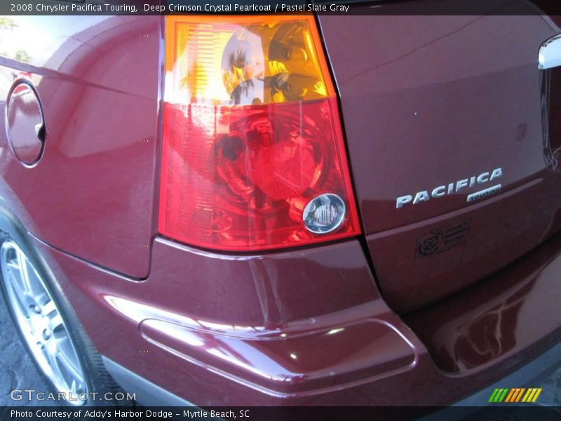 Deep Crimson Crystal Pearlcoat / Pastel Slate Gray 2008 Chrysler Pacifica Touring